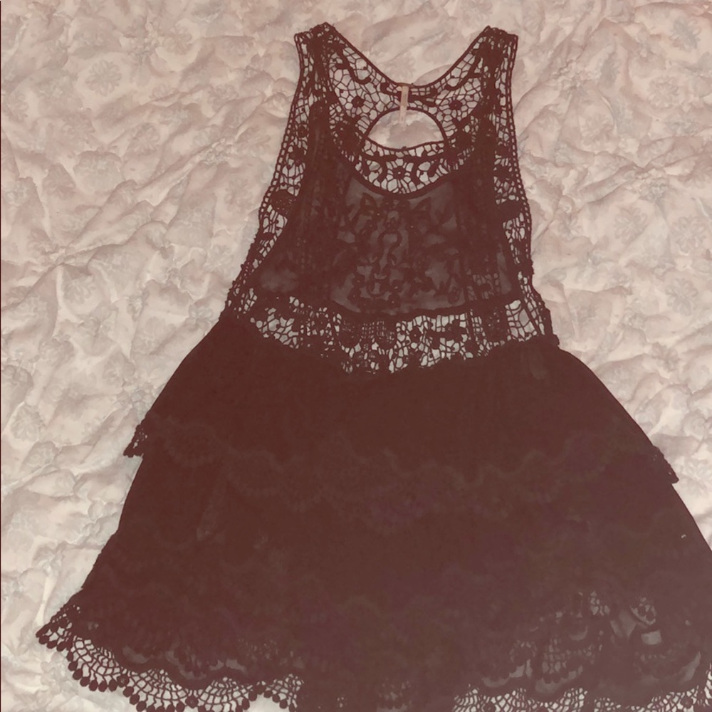 Flowy Crotchet Free People Top
